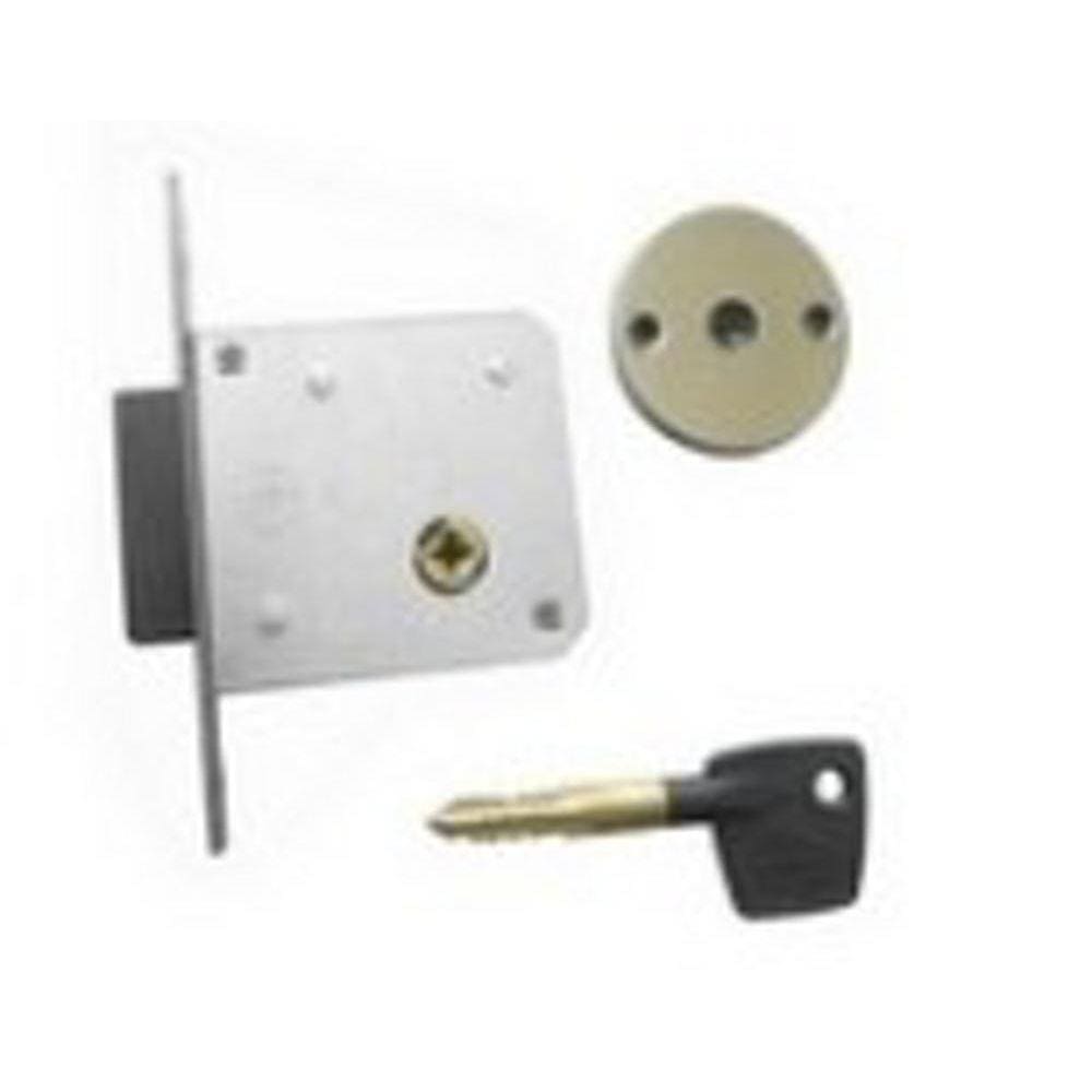 Trava de Seguranca Dupla Quadrada F2000 12,5x13cm Prata Aliança