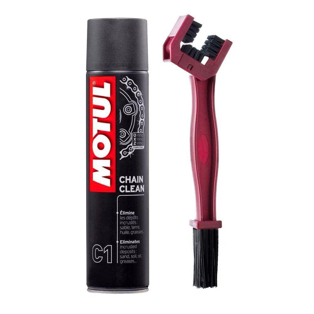 Kit Spray Motul Escova Limpeza Corrente Motos Off On Road