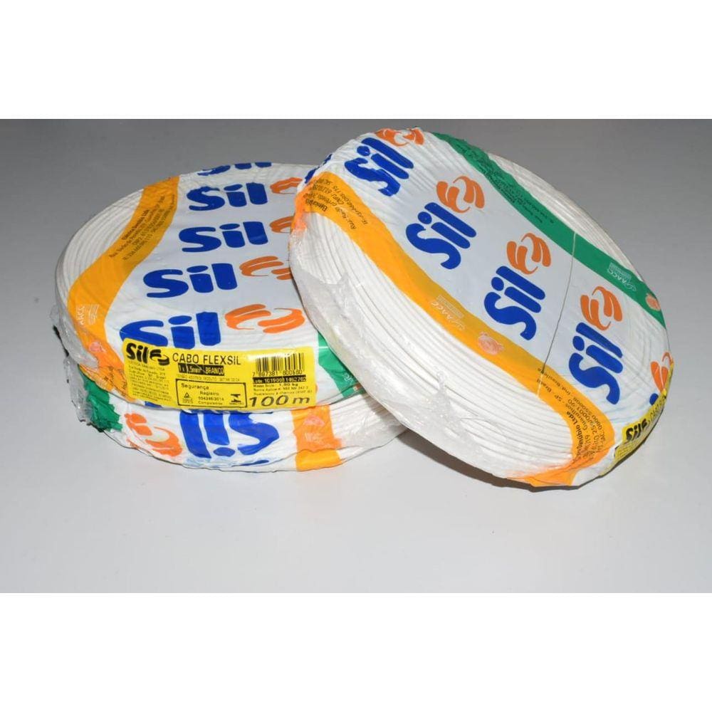Fio Cabo Flexível - Sil Flexsil 750V 100M 2,5Mm² - Branco