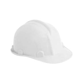 Capacete de Protecao Vonder com ABA, Branco, com Selo Inmetro