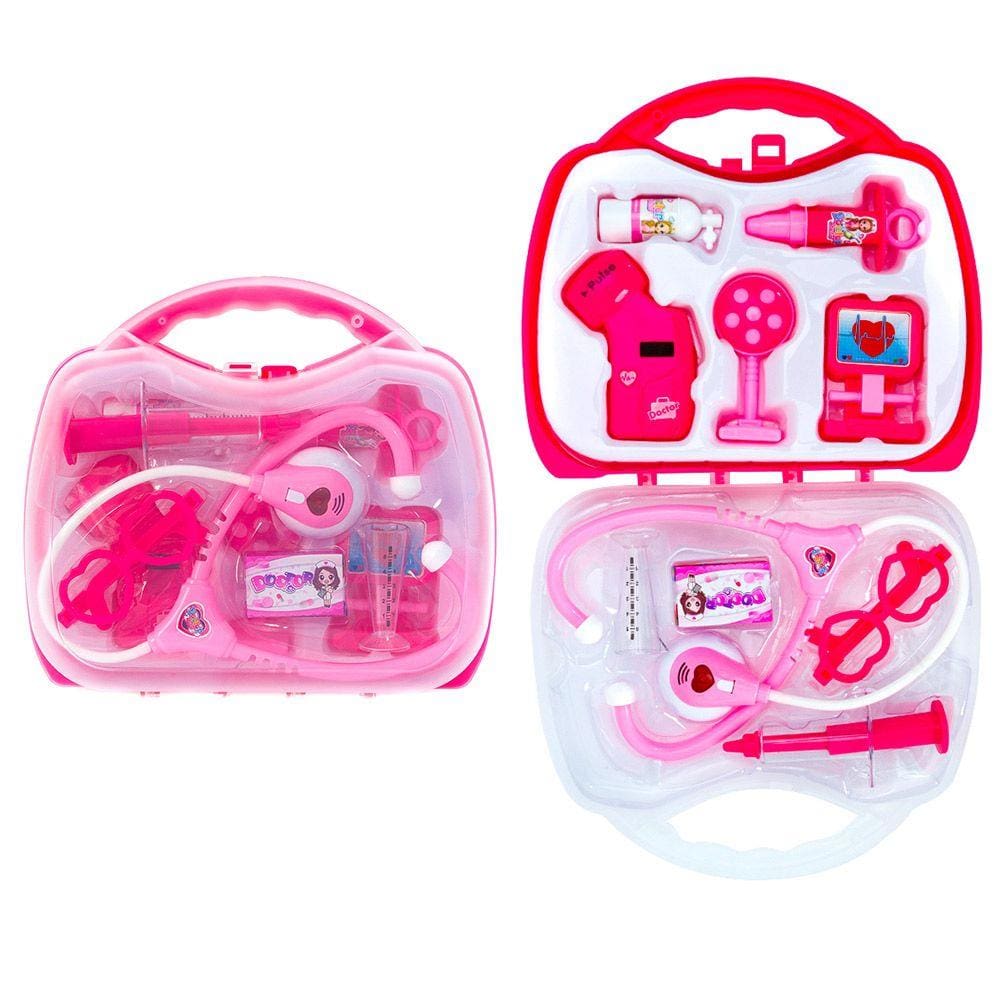 Kit Médica Brinquedo Infantil com 10 Acessórios Doutora para