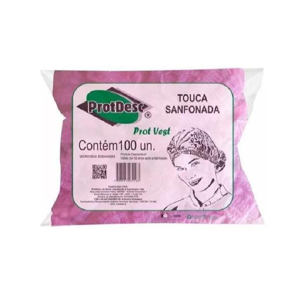 Touca Sanfonada Protdesc Pct 100Un