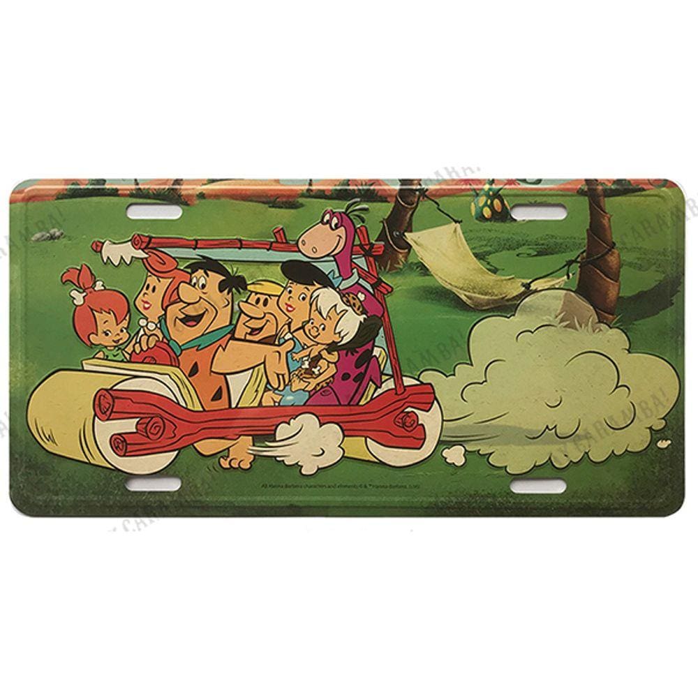 Placa Os Flintstones - Hanna Barbera em Metal com Relevo