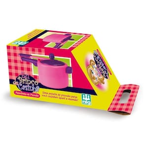Mini Panelinha De Pressao Infantil Rosa Nig Brinquedos 0607