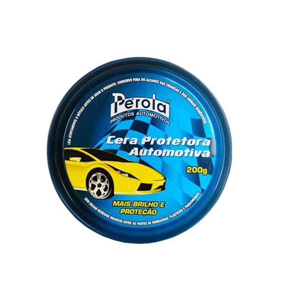 Cera Automotiva Polidora com Carnaúba 200g Pérola