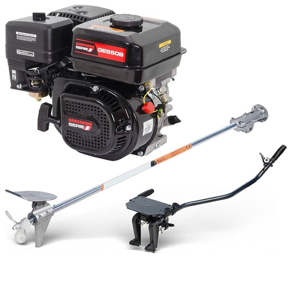 Motor Barco 7hp 4t Kawashima Popa + Rabeta especial mod2 1.70mt