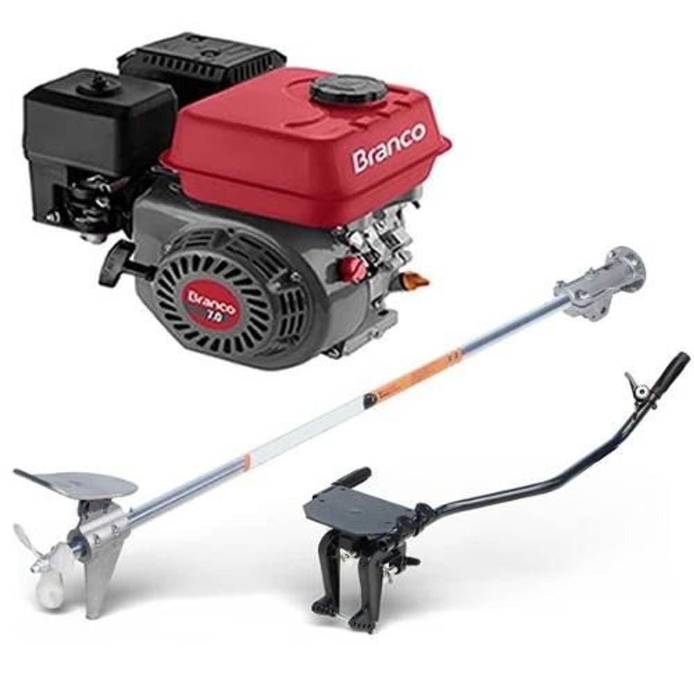 Motor Barco B4tempos 7.0 Cv - Branco - Rabeta Especial Mod 2