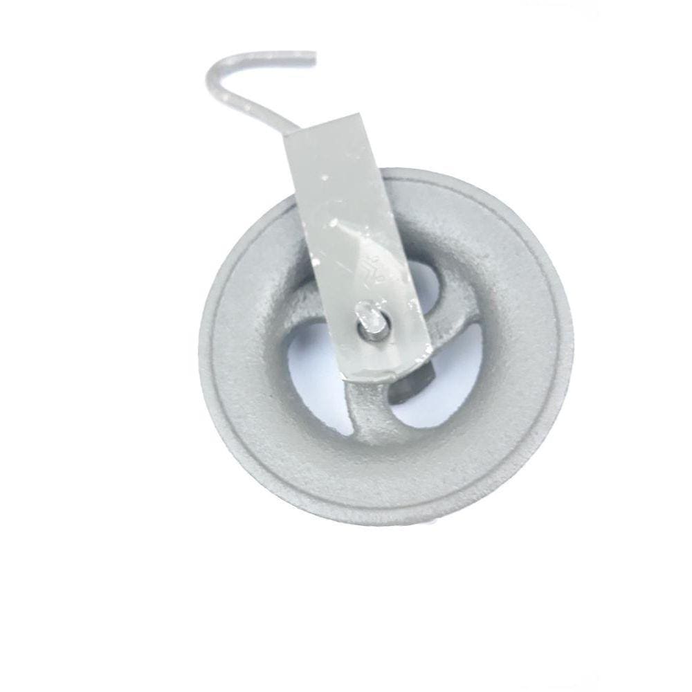 Roldana para Poço com Gancho Zincado 16cm Foxmix