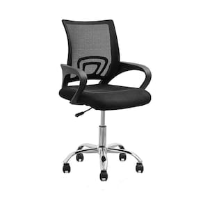Cadeira de Escritório Giratória Office Santiago Base Cromada Rivatti Móveis Preto