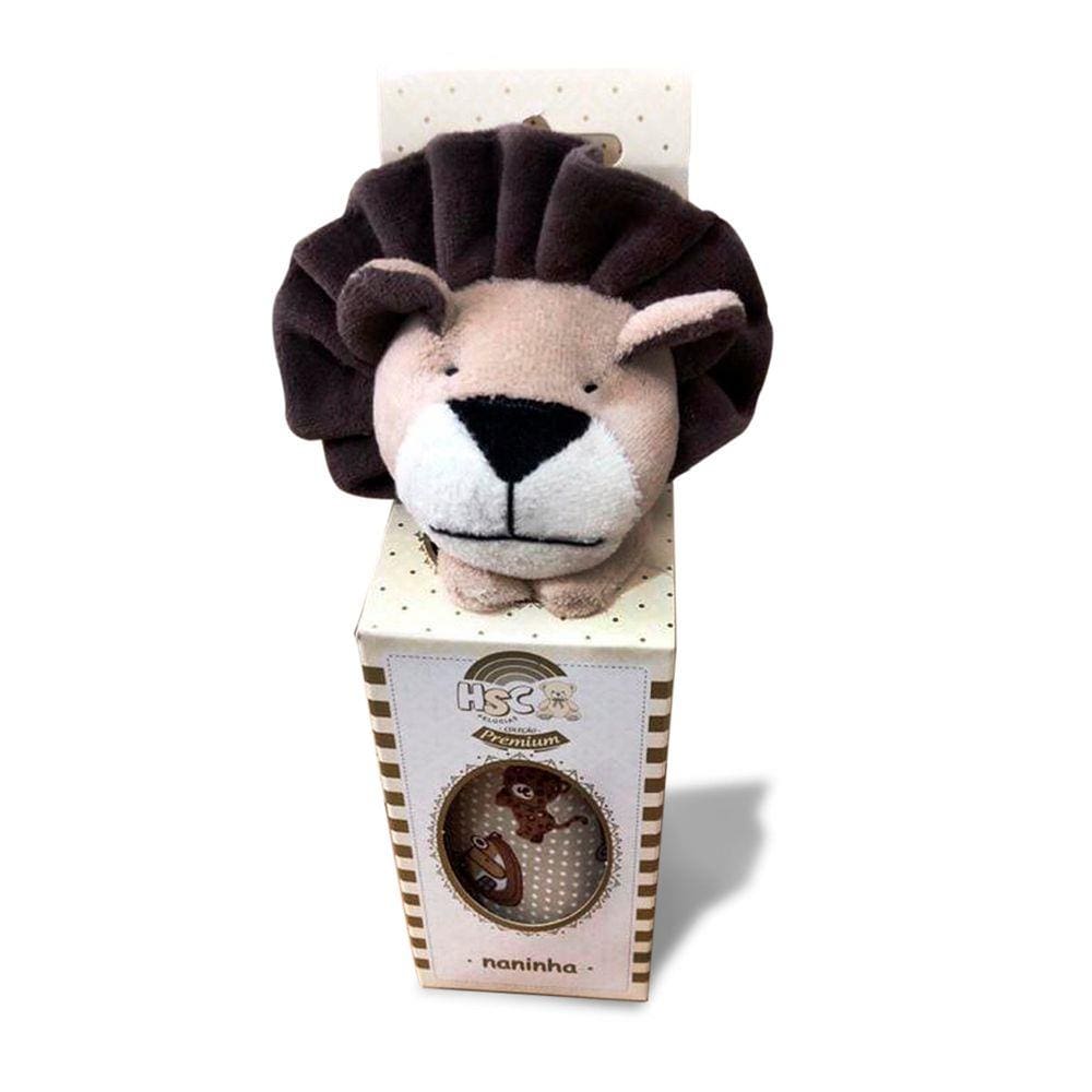 Naninha Hsc Plush Algodão Leão Marrom