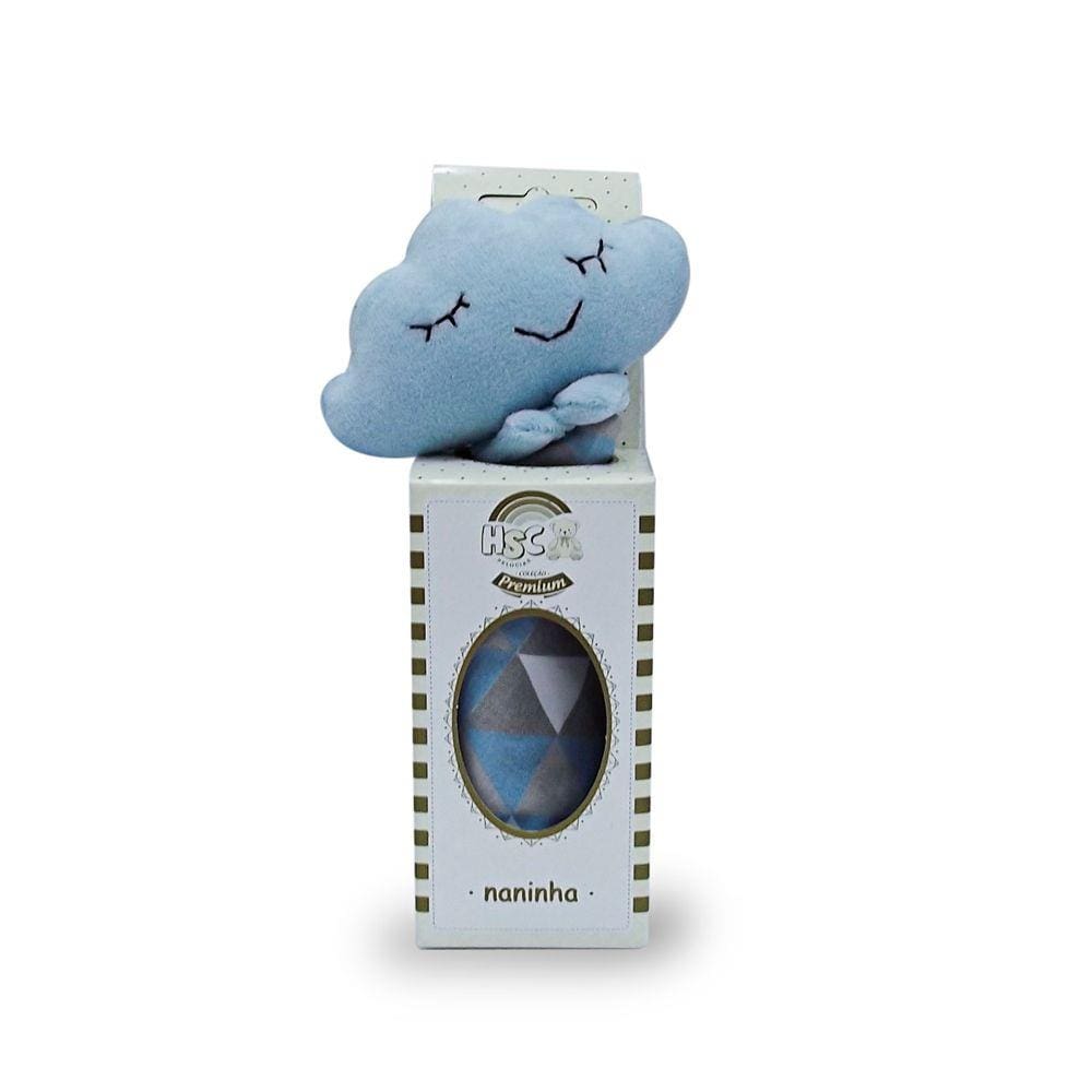 Naninha Hsc Plush Algodão Nuvem Azul