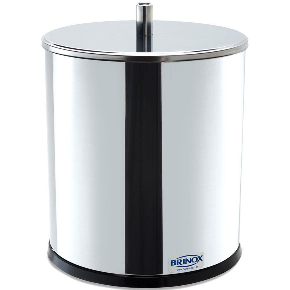 Lixeira Inox Com Tampa Brinox Lixeira Para Banheiro Cozinha