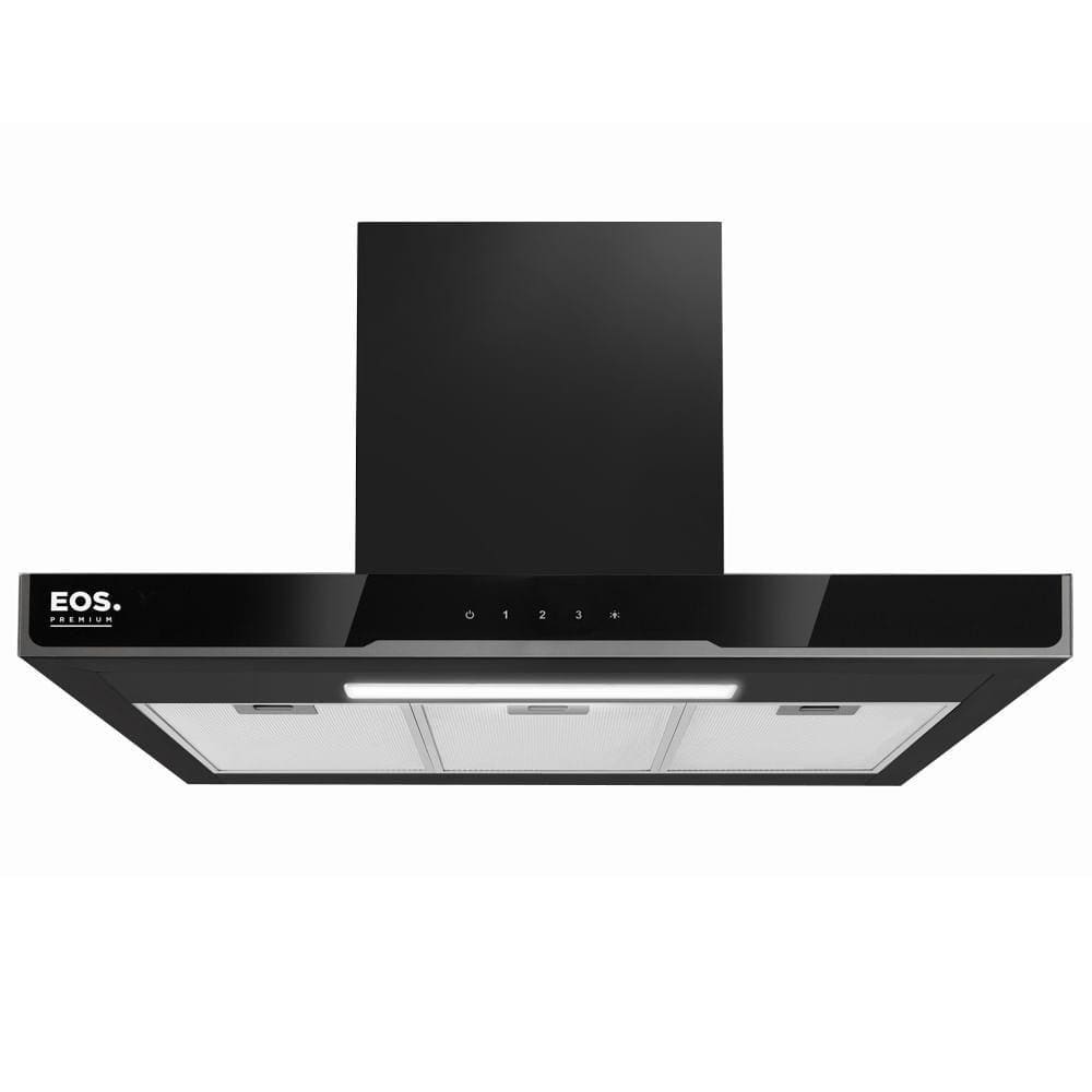 Coifa e Depurador EOS ECO90PTDP Premium Digital Touch Inox Preta 220V 220V