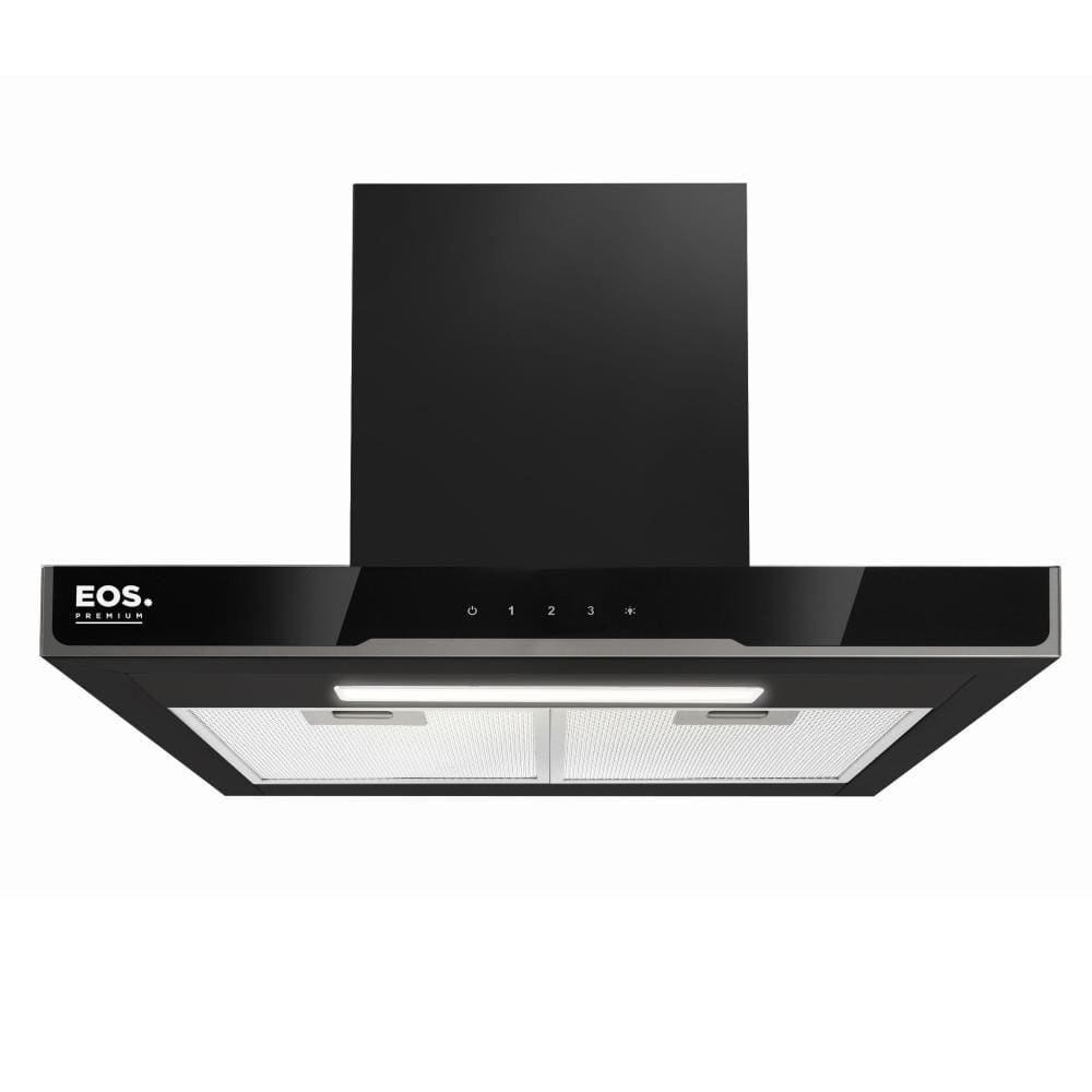 Coifa e Depurador EOS ECO60PTDP Premium Digital Touch Inox Preta 110V 110V