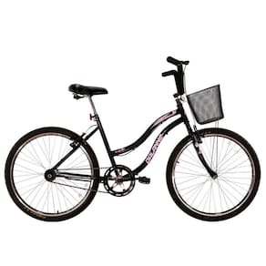 Bicicleta Feminina Aro 26 Beach Preta