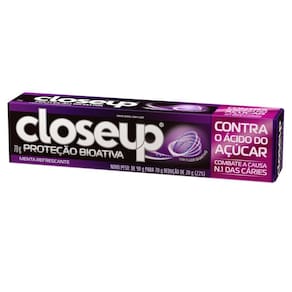 Creme Dental Closeup Proteção Bioativa Contra o Ácido do Açúcar Menta Refrescante 70g