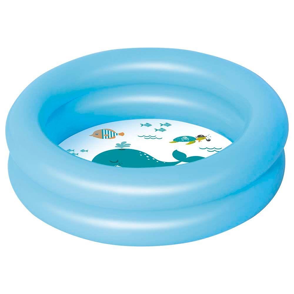 Banheira Inflável Redonda Mor 28L azul