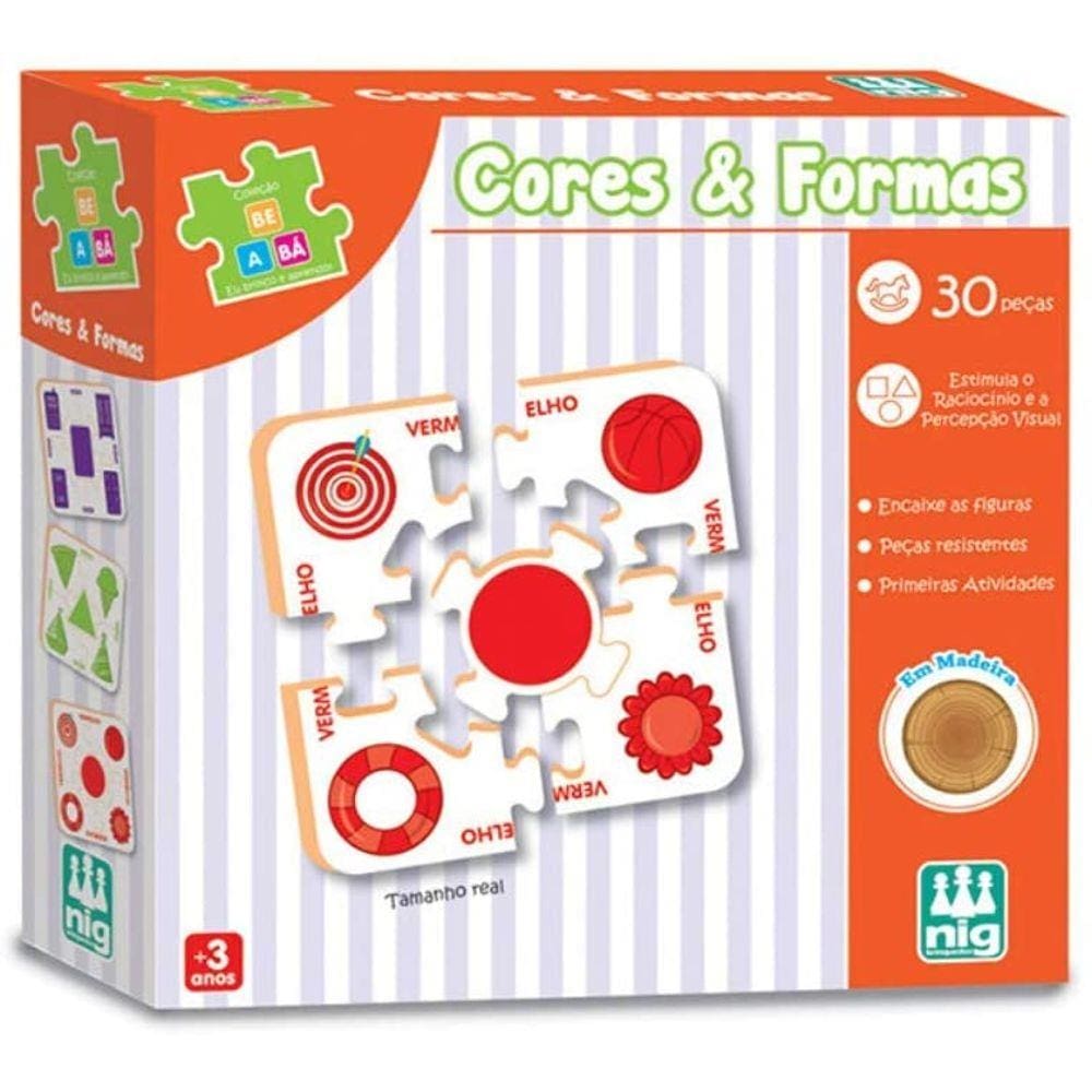 Mad. Be A Bá - Cores E Formas - 30 Placas Nig