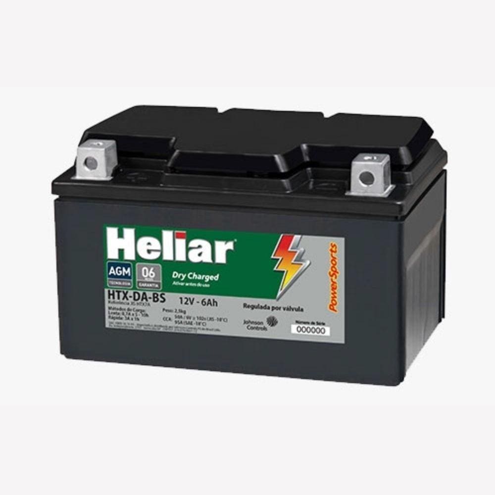 Bateria Selada 6AH Heliar HTX7A-BS Suzuki Burgman 125 250
