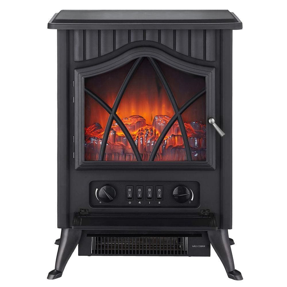 Aquecedor Lareira Elétrica Cadence Retrô 127V