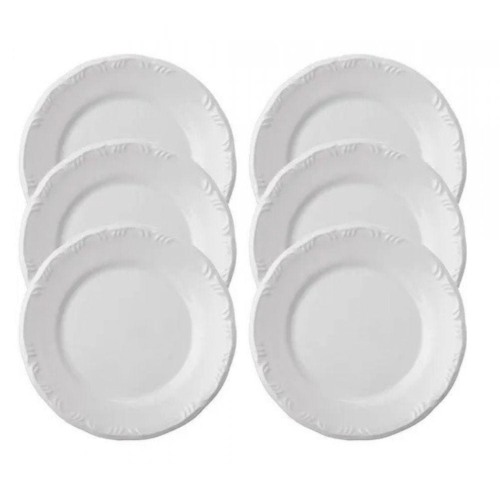 Conjunto de 6 Pratos Rasos Pomerode Schmidt