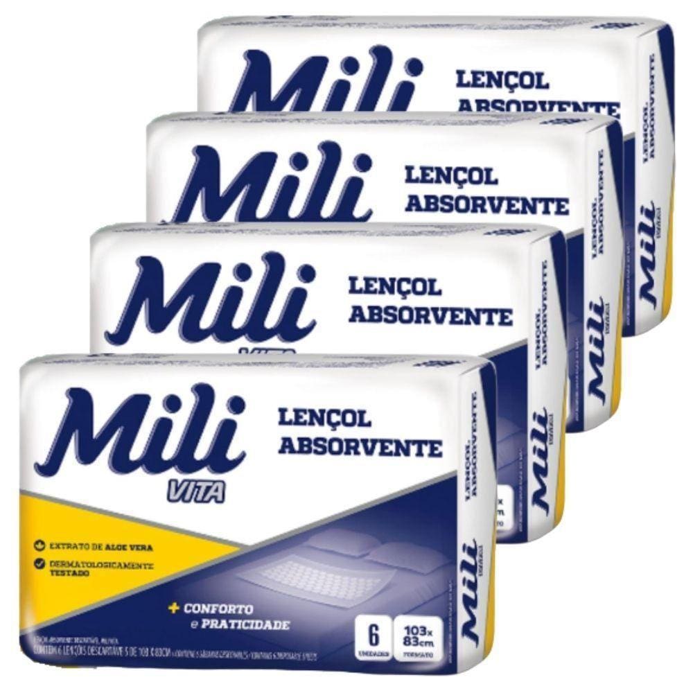 Lençol Descartável Absorvente 4 Pacotes para Adulto