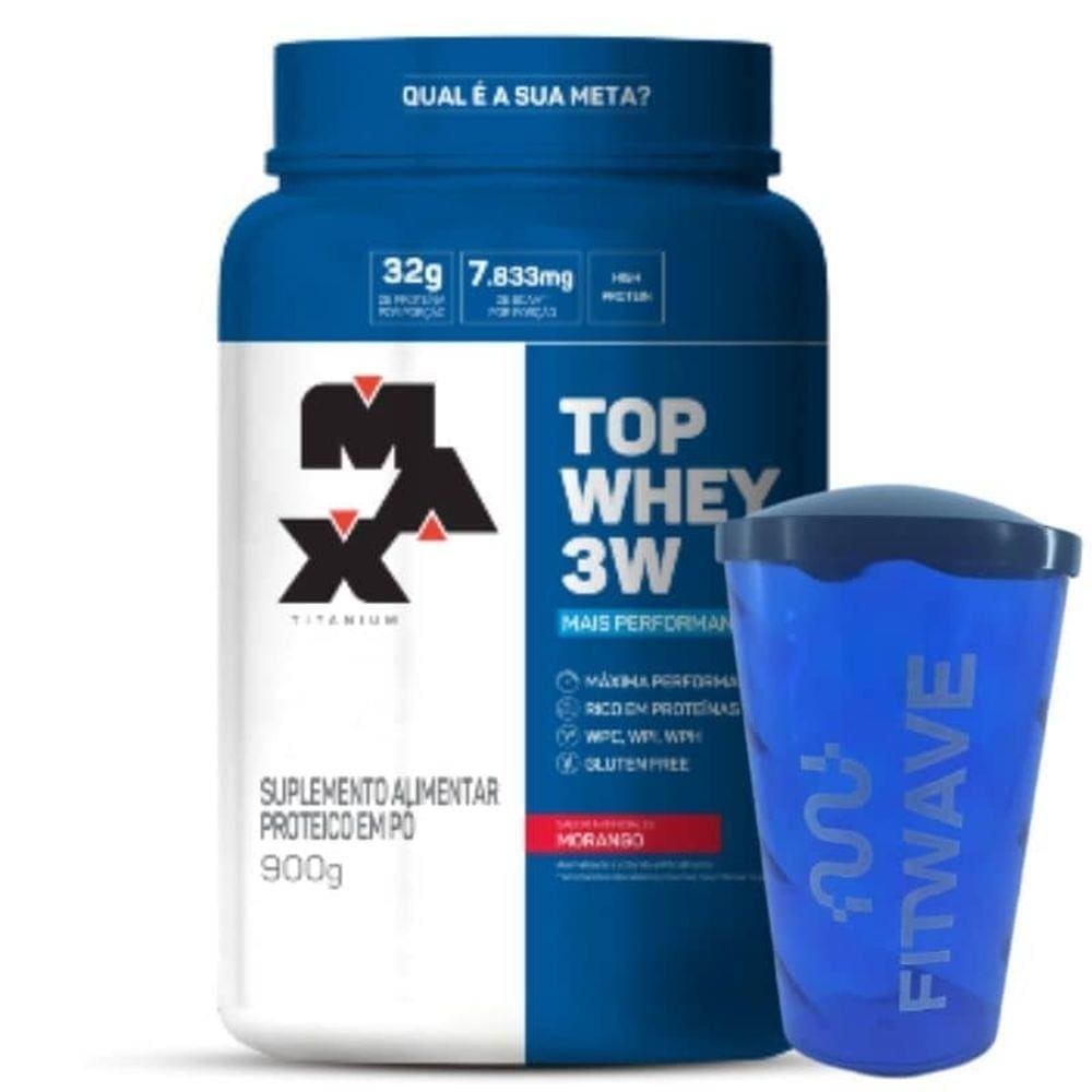 Top Whey 3W Mais Performance (900g) Max Titanium