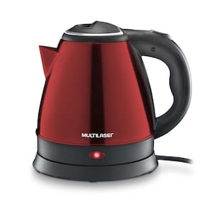 Chaleira Elétrica Multilaser inox 1,8l 127v Vermelha Be017