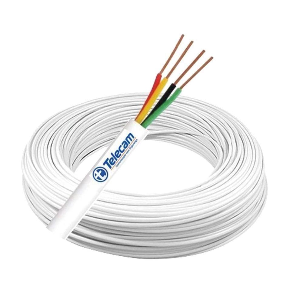Cabo Para Alarme Telecam 40 X 04 Vias Cca Liga Cobre 100m