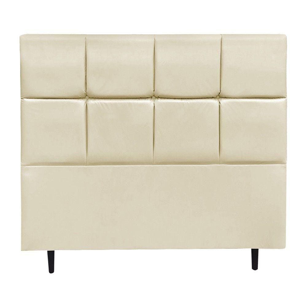 Cabeceira Roma Para Cama Box Casal 140cm Bege