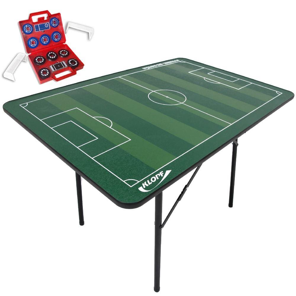 Mesa De Futebol De Botão 2 times Completos e Maleta Klopf