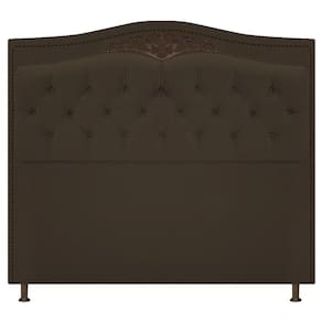 Cabeceira Estofada Yasmim 160 Cm Queen Size Corano Marrom