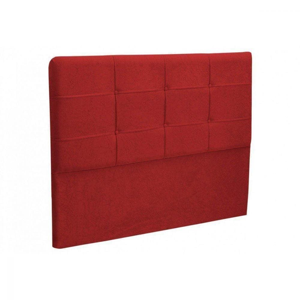 Cabeceira Cama Box Casal 140cm London Vermelho