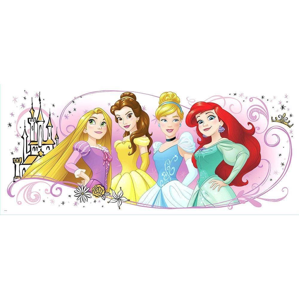 Adesivo de Parede 4 Princesas Disney Colorido - Disney York III | 3182