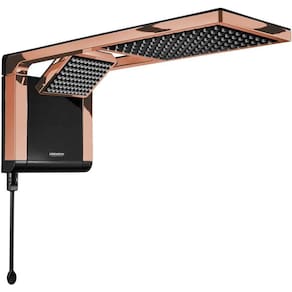 Chuveiro De Parede Acqua Duo Lorenzetti Black/ Rose Gold 127V/5500W