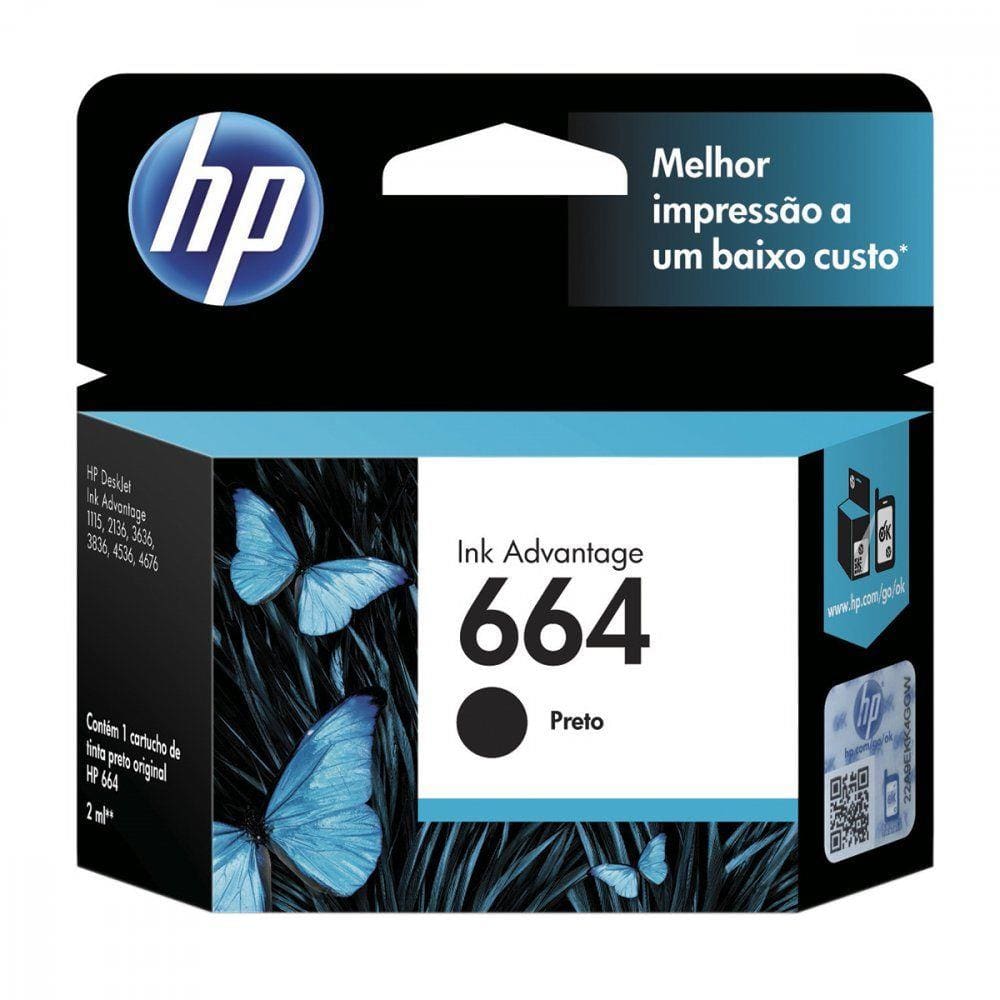 Cartucho de Tinta HP 664  F6V29AB