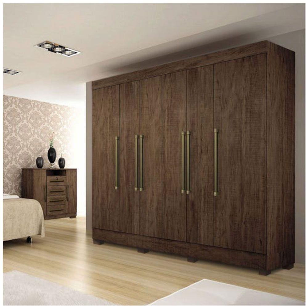 Guarda Roupa Casal Londres 6 Portas 4 Gavetas Imop