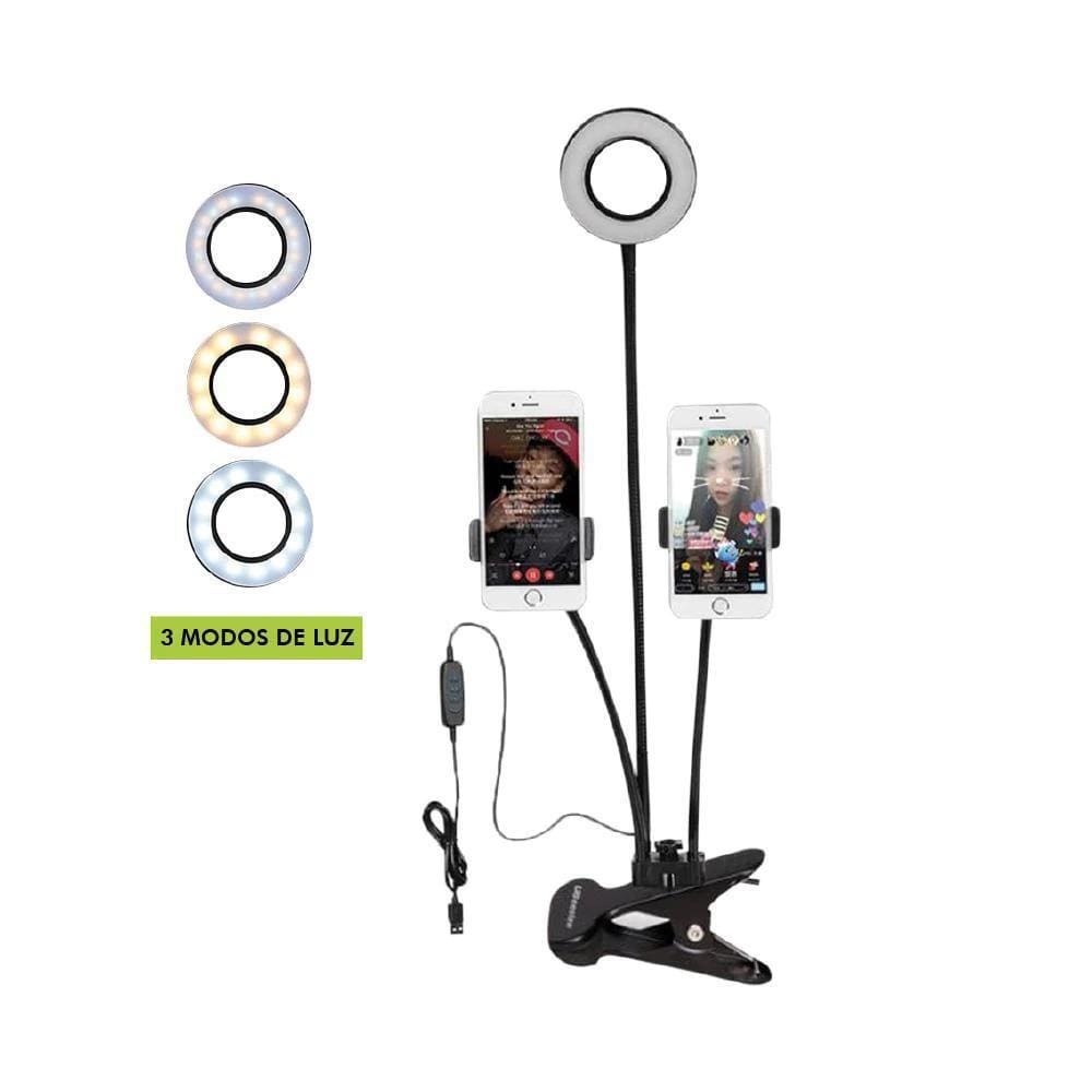 Iluminador Ring Light Live Stream 2 Suporte Para Smartphone