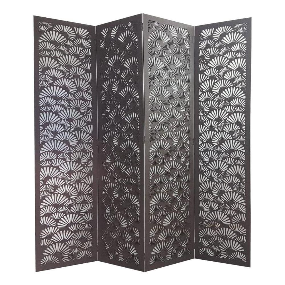 Biombo 4 Folhas 172X180cm Mdf Modelo 25 Rustico Vazado