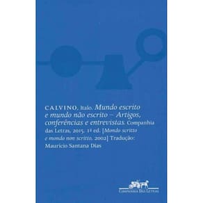 Mundo Escrito e Mundo Não Escrito