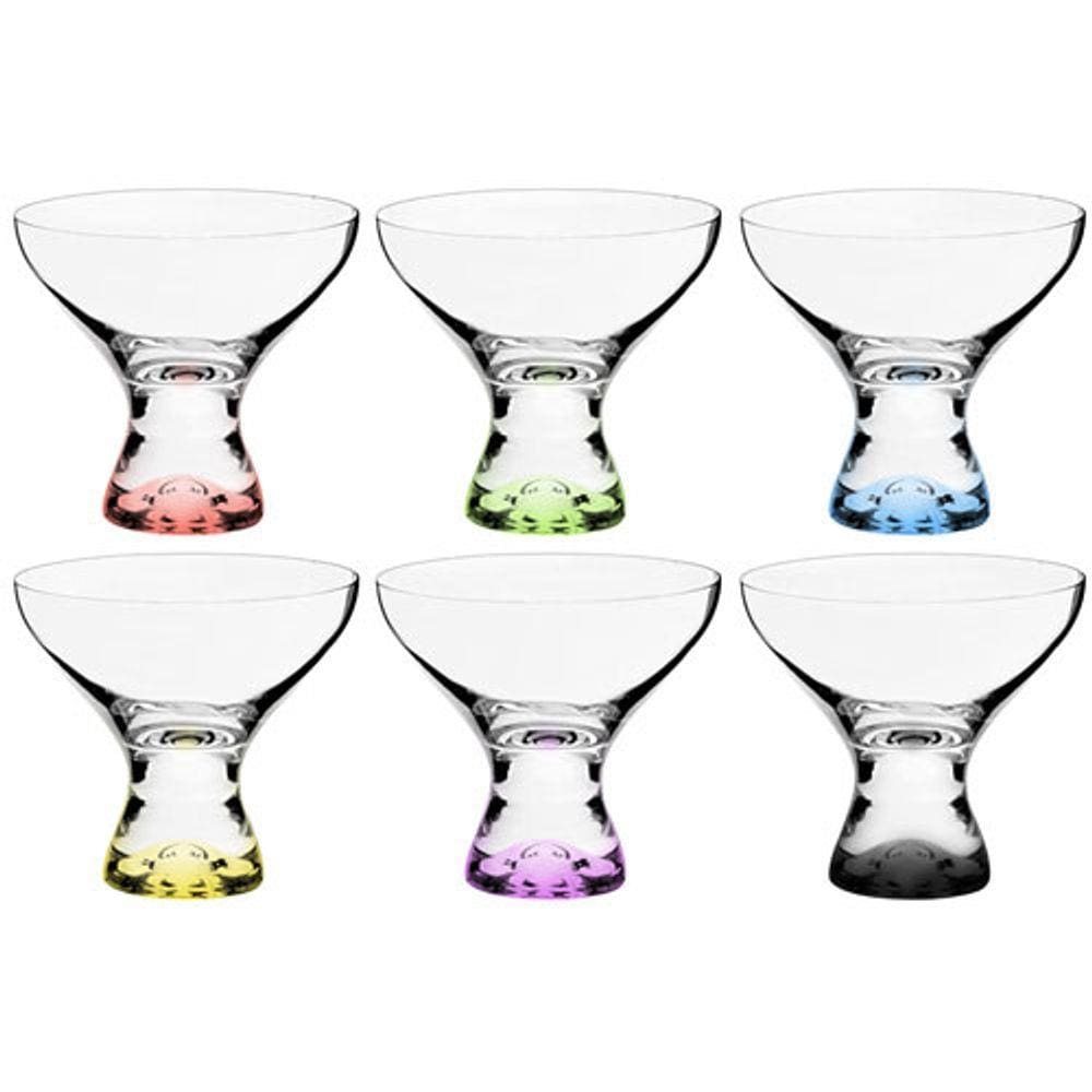 Jogo De 6 Tacas Para Sobremesa Vega Em Cristal Ecologico 330Ml A11cm Colorido