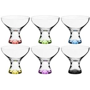 Jogo De 6 Tacas Para Sobremesa Vega Em Cristal Ecologico 330Ml A11cm Colorido