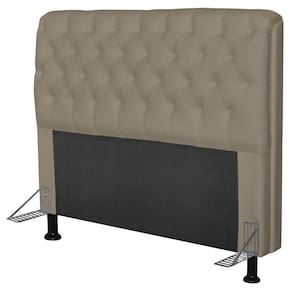Cabeceira Paris Box Casal 160cm Paris Corino Areia
