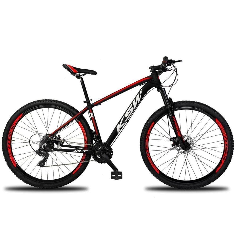 Bicicleta Aro 29 Ksw 21 Marchas Freio Hidráulico Vermelho 19