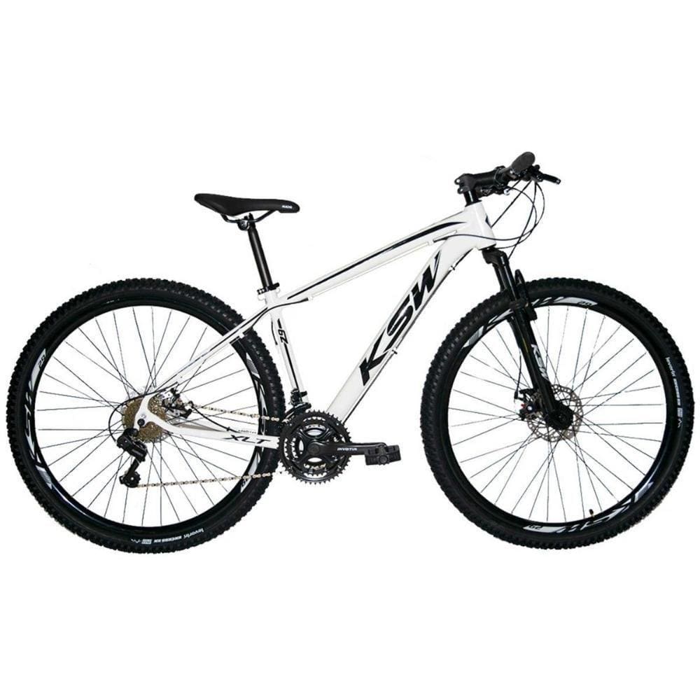 Bicicleta Aro 29 Ksw 24 Marchas Freio Hidráulico Branco 21