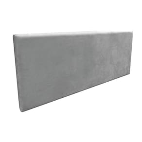 Cabeceira Painel Clean Cama Box Solteiro 90 cm Suede Grafite