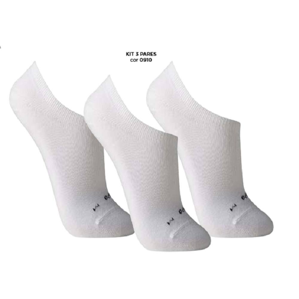 Kit 6 Pares Meias Sapatilha Invisível Lupo Unissex 03270