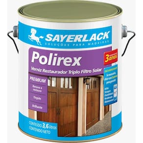 Verniz Polirex Brilhante 3,6L Mogno Sayerlack