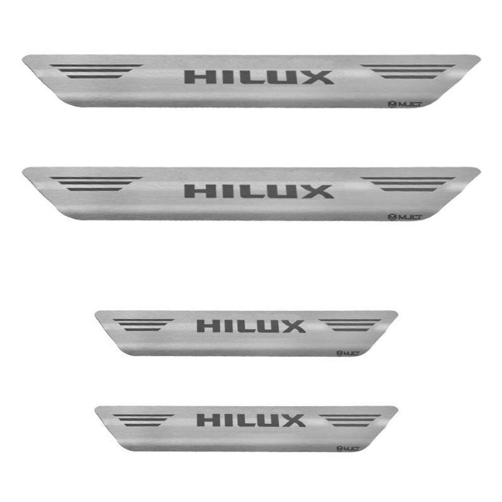 Soleira Aço Inox Escovado Porta Mult Hilux 05/15