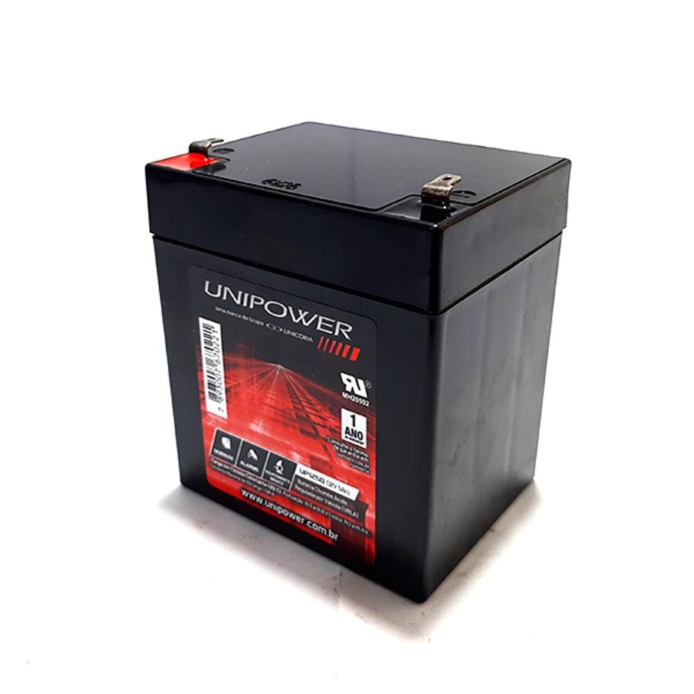 Bat Unipower 12V 5,0Ah F187 (Up1250) Rt